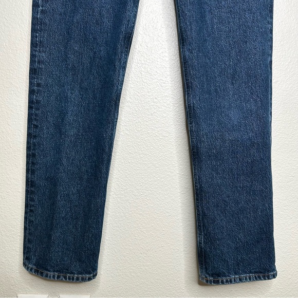 Agolde 90's Pinch Waist High Rise Straight Jeans in Pendulum 25 - Picture 7 of 14